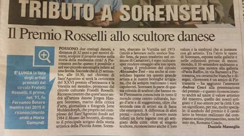...e questa mattina su La Nazione...